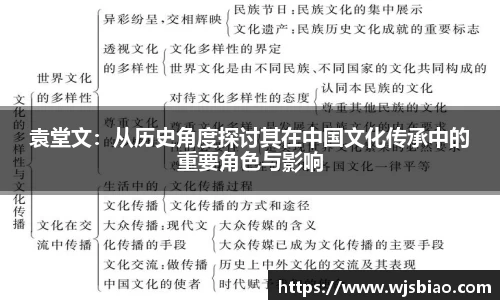 袁堂文：从历史角度探讨其在中国文化传承中的重要角色与影响